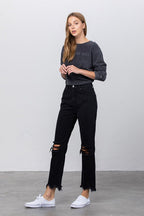 INSANE GENE DESTROYED STRAIGHT JEANS