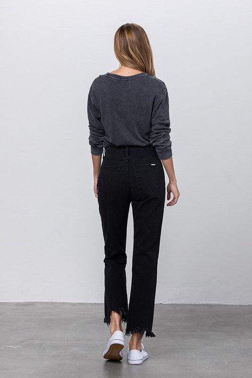 INSANE GENE DESTROYED STRAIGHT JEANS