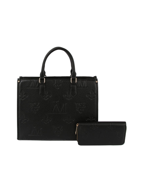 Monogram tote bag and purse set